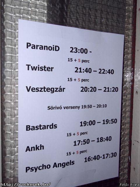  Ankh,  Paranoid,  Twister,  Vesztegzr,  Bastards,  Psycho Angels - Fot: Riana