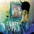 in flames