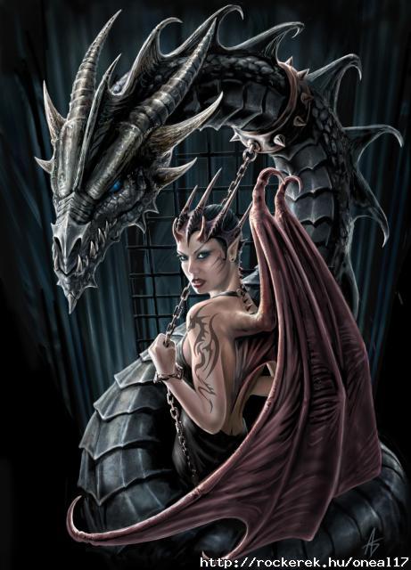 Succubus with dragon