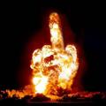 middle finger flame